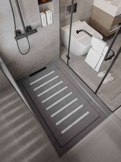 鑲嵌防滑岩板淋浴踏板