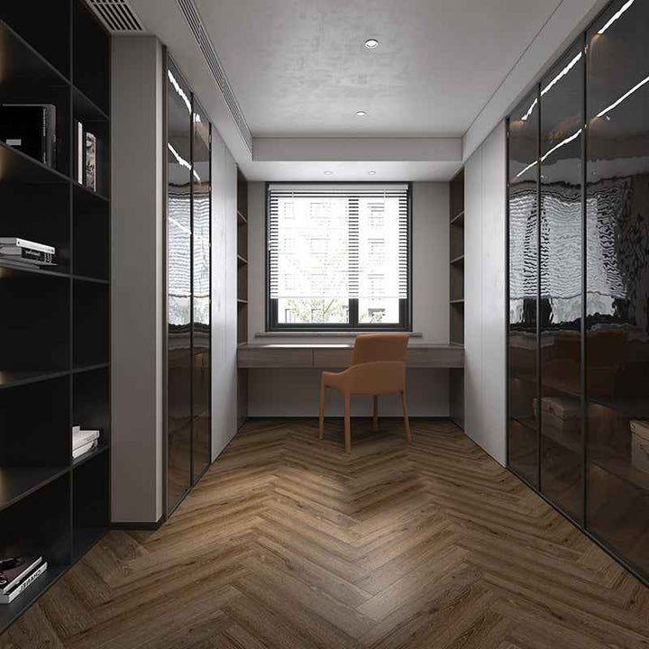 歐幾里得棕咖 Euclid Brown Coffee Herringbone
